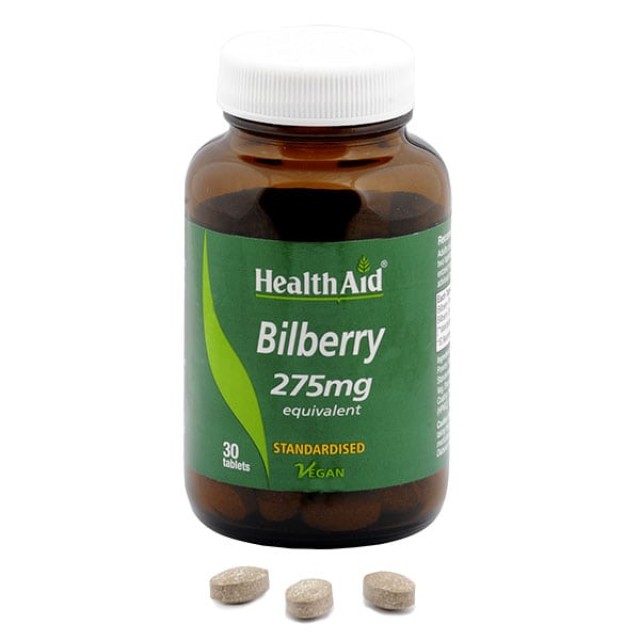 Health Aid Bilberry 275mg - Συμπλήρωμα Διατροφής με Μύρτιλο