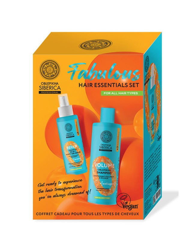 Natura Siberica Oblepikha Ο Professional - Σετ Ενυδάτωσης και Αναδόμησης Μαλλιών Σαμπουάν 400ml & Serum 200ml