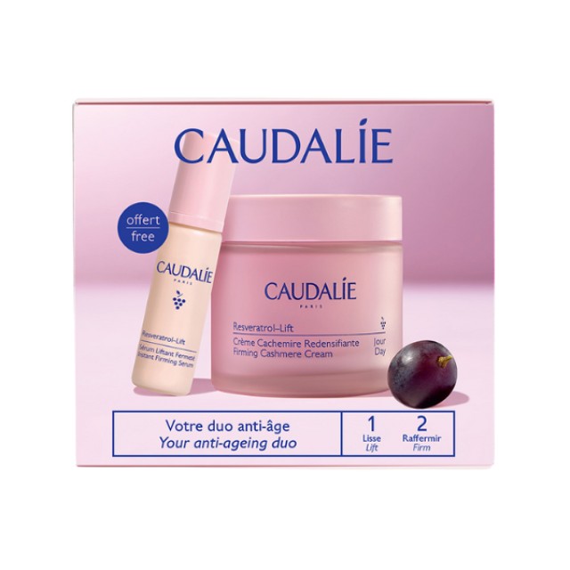 Caudalie Promo Pack Resveratrol-Lift Αντιρυτιδική Κρέμα Ημέρας 50ml με Δώρο Αντιρυτιδικό Ορό 10ml