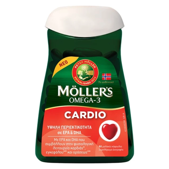 Mollers Omega-3 Cardio 60 capsules - Omega-3 Fatty Acids