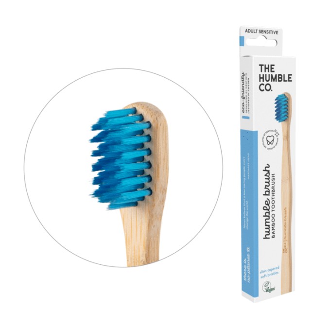 THE HUMBLE CO. Οδοντόβουρτσα Bamboo Ενηλίκων για ευαίσθητα δόντια & ούλα - ΓΑΛΑΖΙΟ