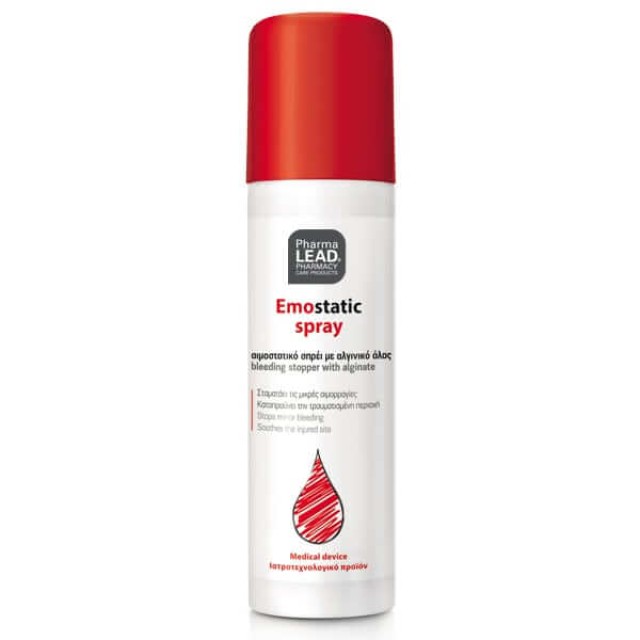 Pharmalead Emostatic Spray 60ml – Αιμοστατικό με Φυτικά Εκχυλίσματα Αλόης, Χαμομηλιού & Καλέντουλας