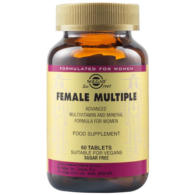 Solgar Female Multiple 60 ταμπλέτες – Γυναικεία Πολυβιταμίνη