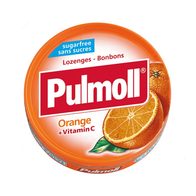 Pulmoll Orange 45g – Παστίλιες Λαιμού με Πορτοκάλι & Βιταμίνη C