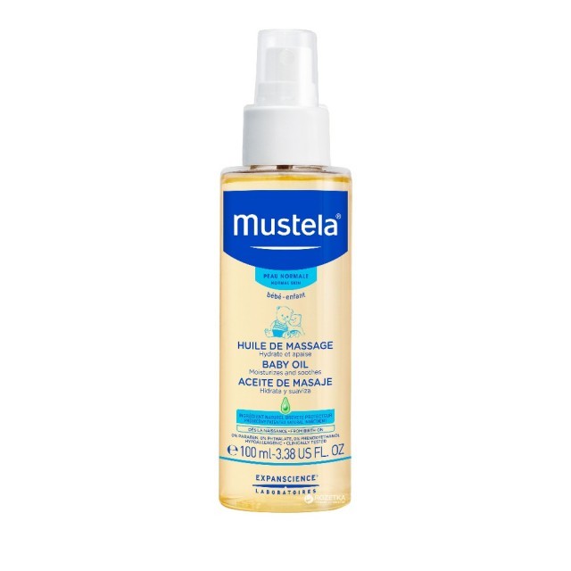 Mustela Baby Oil 100ml - Βρεφικό Λάδι Σώματος για Μασαζ
