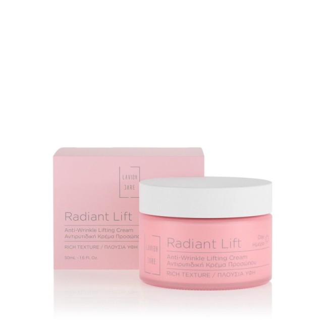 Lavish Care Radiant Lift Anti-Wrinkle Lifting Day Rich Cream 50ml - Αντιγηραντική Κρέμα Πλούσιας Υφής