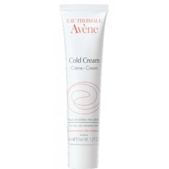 Avene Cold Cream – Κρέμα για Ευαίσθητο πολύ Ξηρό Δέρμα, Κατάλληλο και για Βρέφη Παιδιά Ενήλικες, 40ml