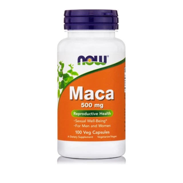 Now Foods Maca 500mg 100 Φυτικές Κάψουλες – Συμπλήρωμα διατροφής για την εύρυθμη λειτουργία του ενδοκρινικού συστήματος & ανοσοποιητικού