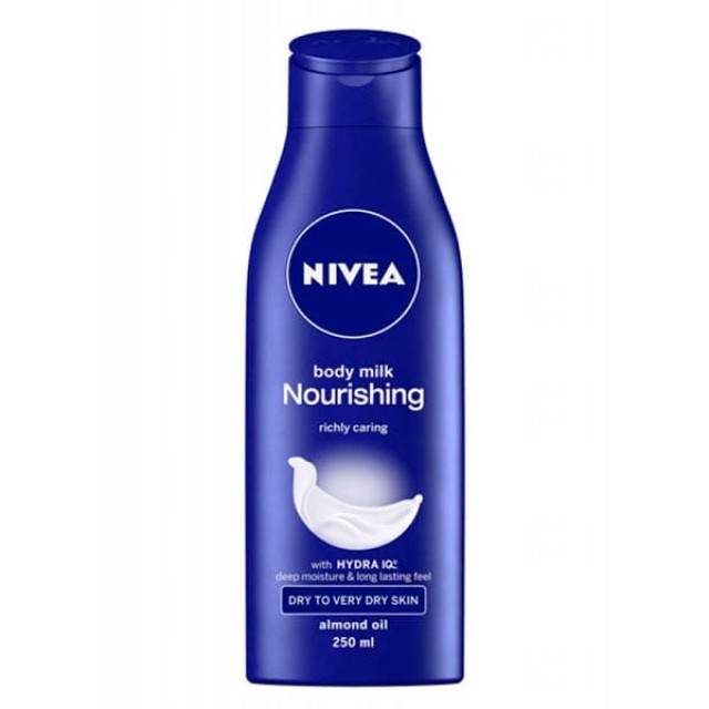 Nivea Body Nourishing Milk 250ml - Γαλάκτωμα Σώματος για Ξηρή / Πολύ Ξηρή Επιδερμίδα