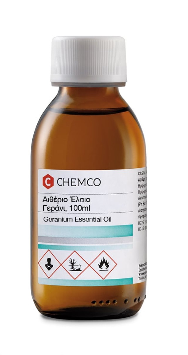 Chemco Geranium Essential Oil 100ml - Αιθέριο Έλαιο Γεράνι