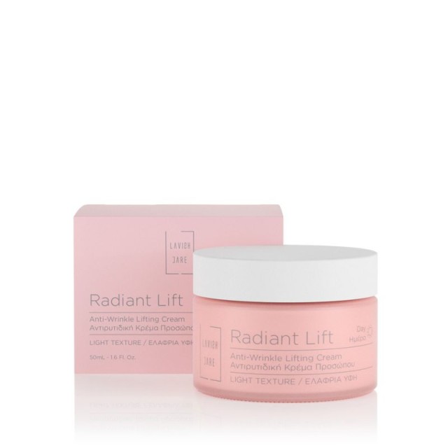 Lavish Care Radiant Lift Anti-Wrinkle Light Cream 50ml - Αντιγηραντική Κρέμα Ελαφριάς Υφής