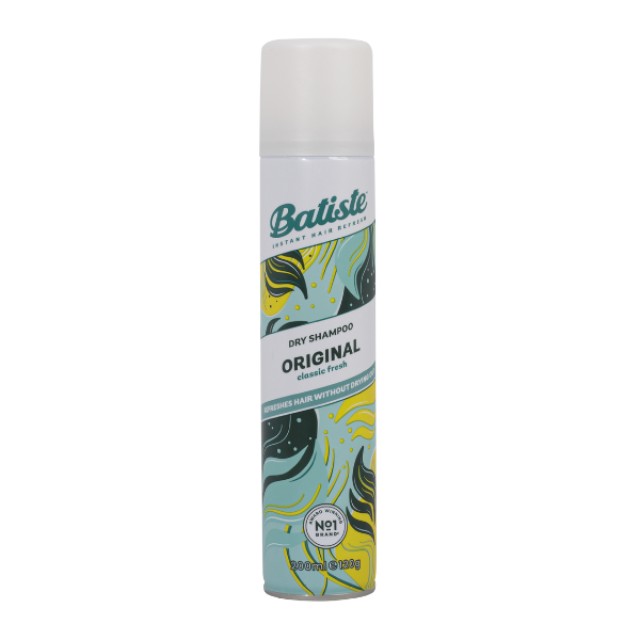 Batiste Original Dry Shampoo 200ml - Ξηρό Σαμπουάν με Άρωμα από ξύσμα Λεμονιού και φρέσκα Λουλούδια