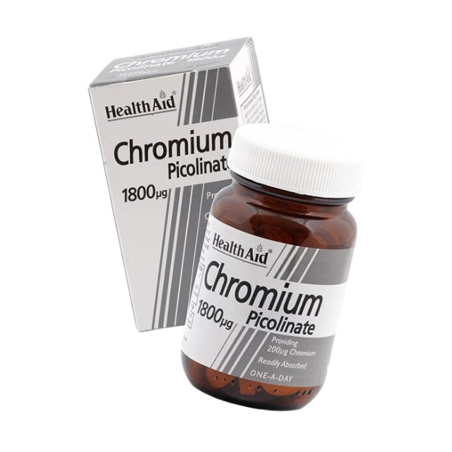 Health Aid Chromium Picolinate 1800 μg 60tabs – Συμπλήρωμα Διατροφής με Χρώμιο