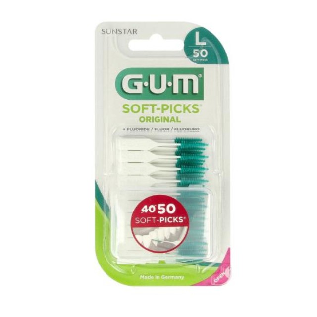 Gum Soft-Picks 634 Original Large 50 τεμάχια - Μεσοδόντια Βουρτσάκια