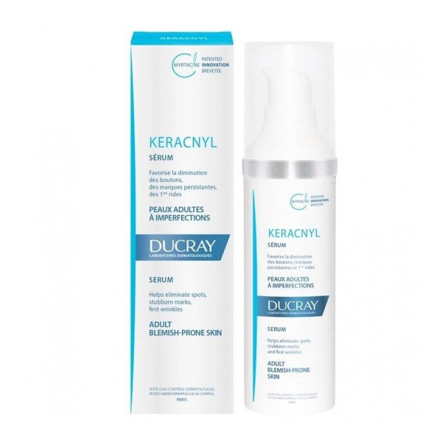 Ducray Keracnyl Serum 30ml - Ορός Προσώπου για την Καθημερινή Φροντίδα του Δέρματος με Ακμή