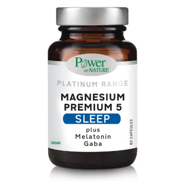 Power Health Magnesium Premium 5 Plus Sleep 60caps - Συμπλήρωμα Μαγνησίου και Μελατονίνης