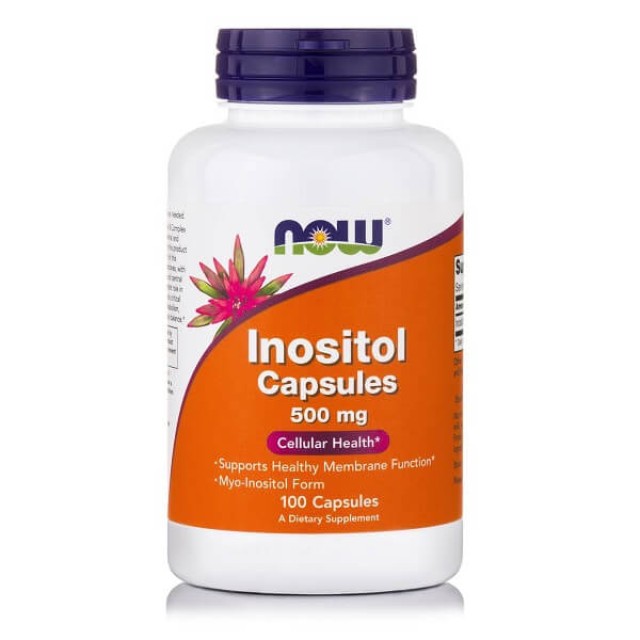 Now Inositol 500mg 100 Κάψουλες – Συμπλήρωμα Διατροφής Βιταμινών Β
