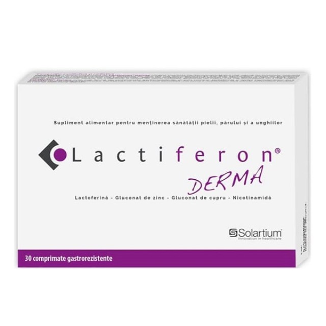 Lactiferon Derma 30 Κάψουλες - Συμπλήρωμα Διατροφής για την Αντιμετώπιση της Ακμής