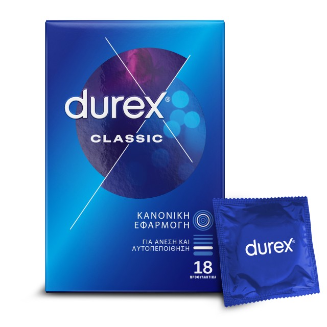 Durex Classic - Προφυλακτικά Κανονική Εφαρμογή 18τμχ.