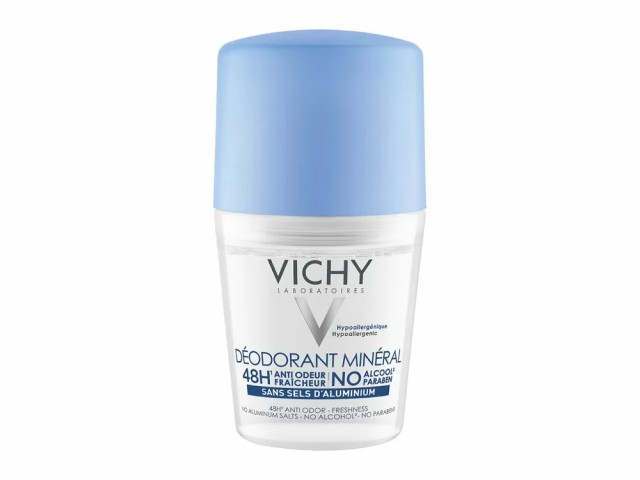 Vichy Deodorant Mineral 48h Roll On 50ml - Αποσμητικό Χωρίς Άλατα Αλουμινίου, για Ευαίσθητα Δέρματα