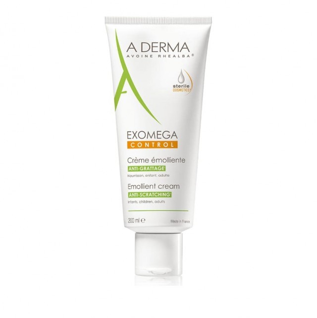 A-Derma Exomega  Control Emollient Cream 200ml - Μαλακτική Κρέμα για το Ατοπικό δέρμα