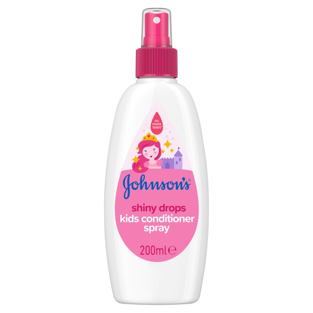 Johnsons Kids Shiny Drops Spray Conditioner 200ml - Μαλακτικό Σπρέι Μαλλιών