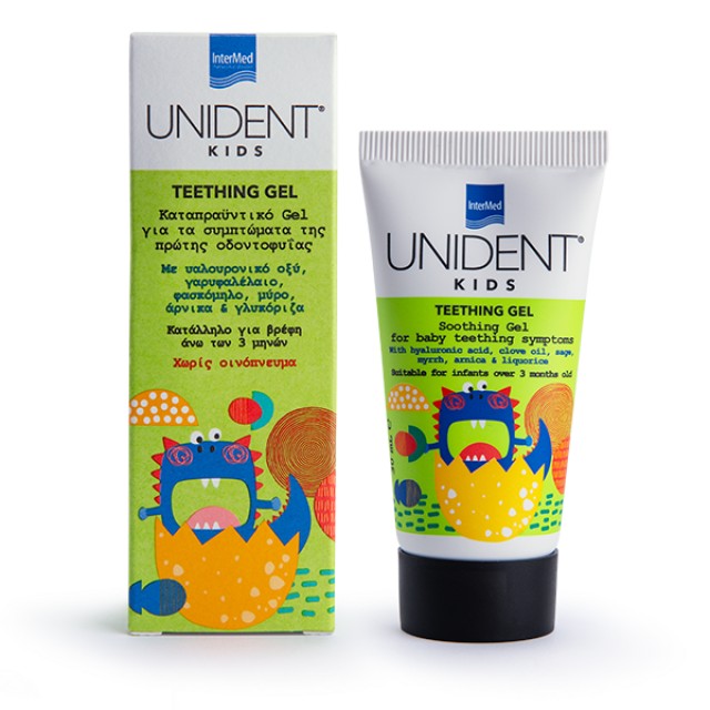 Intermed Unident Kids Teething Gel 30ml - Καταπραϋντικό Τζελ για τα Συμπτώματα της Πρώτης Οδοντοφυΐας