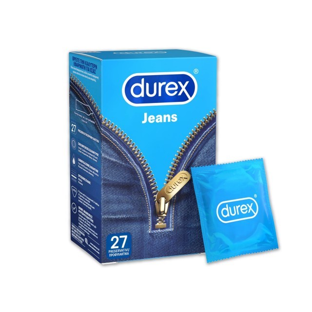 Durex Jeans Προφυλακτικά Ευκολοφόρετα 27τμχ.