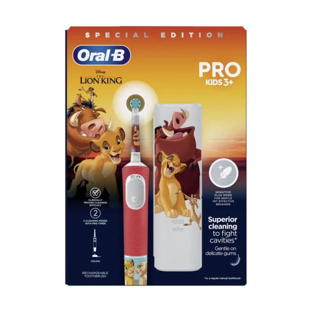 Oral-B Pro Kids Electric Toothbrush The Lion King - Children's Electric Toothbrush 3+ Years