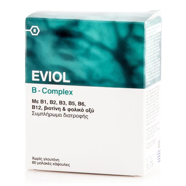 Eviol B-Complex 60 μαλακές κάψουλες – Σύμπλεγμα Βιταμινών Β