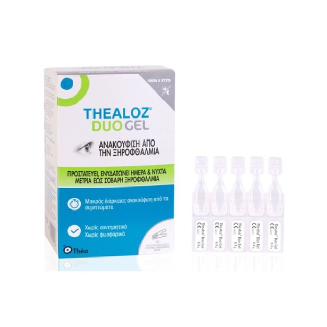 Thea Thealoz Duo Gel 30x0.4ml - Οφθαλμικές Σταγόνες Τζελ σε Μονοδόσεις