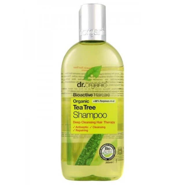 Doctor Organic Tea Tree Shampoo 265ml - Σαμπουάν για βαθύ καθαρισμό με Βιολογικό Τεϊόδεντρο