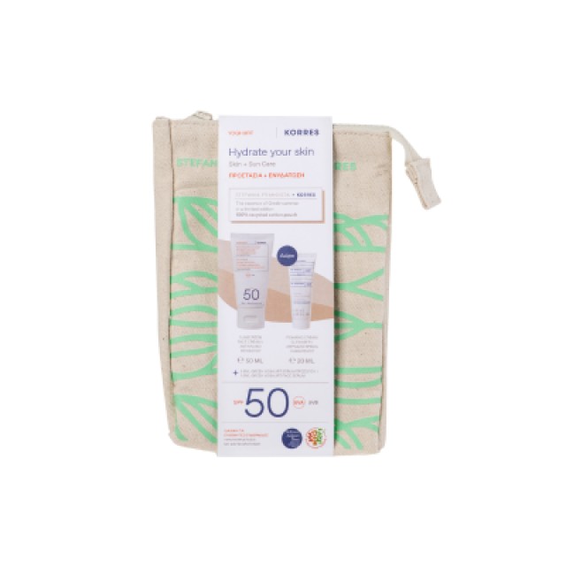 Korres Γιαούρτι Αντηλιακή Κρέμα Προσώπου SPF50 50ml με Δώρο Αφρώδη Κρέμα Καθαρισμού 20ml