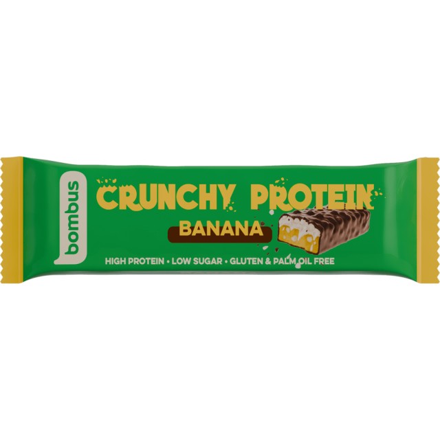 Bombus Μπάρα Πρωτεΐνης Crunchy με Μπανάνα 50gr