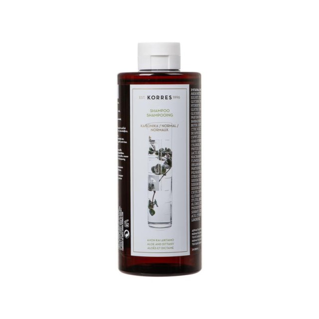 Korres Aloe + Dittany Shampoo For Normal Hair 400ml - Σαμπουάν Για Κανονικά Μαλλιά