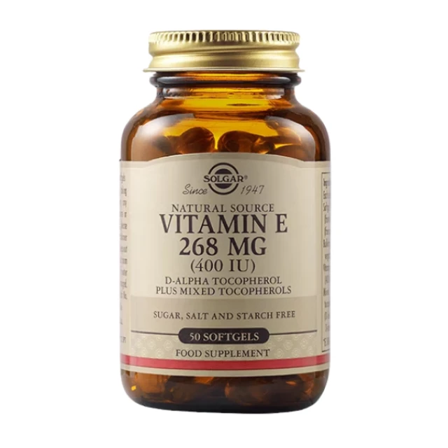 Solgar Vitamin E 268mg (400 IU) 50 Softgels