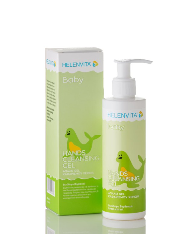 Helenvita Baby Hands Cleansing Gel 200ml - Ανακουφιστικό gel Kαθαρισμού Χεριών για Βρέφη