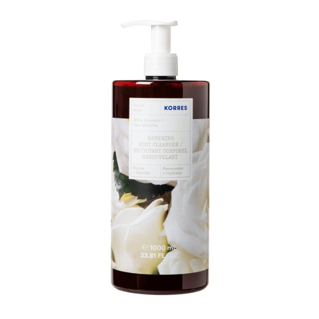 Korres White Blossom Shower Gel 1000ml - Αφρόλουτρο Λευκά Άνθη