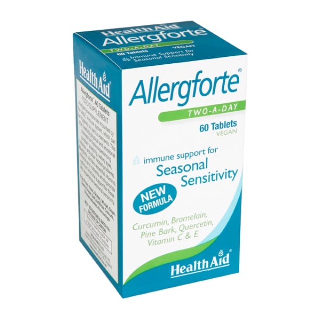 Health Aid Allergforte 60tabs-Φυσικό Αντισταμινικό για τις Εποχιακές Αλλεργίες