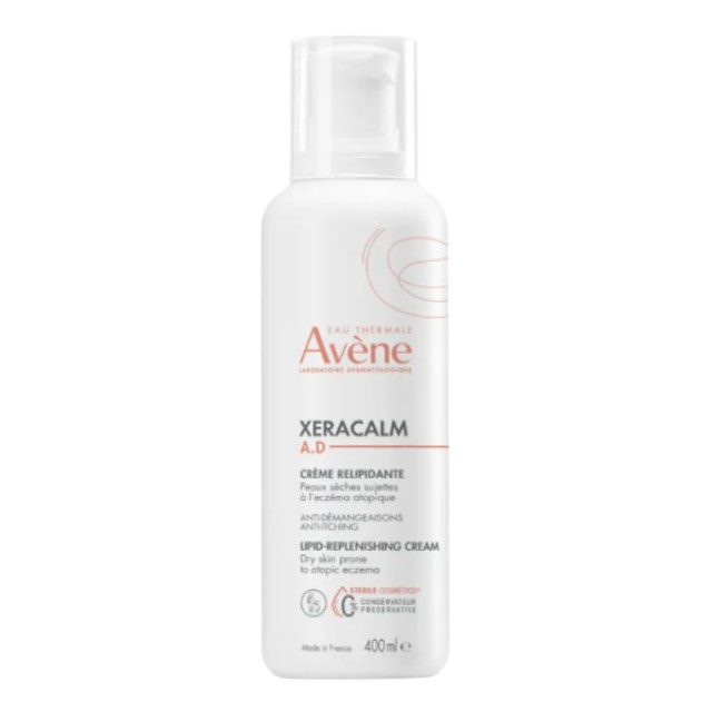 Avene Xeracalm A.D Cream 400ml - Κρέμα για Αναπλήρωση των Λιπιδίων