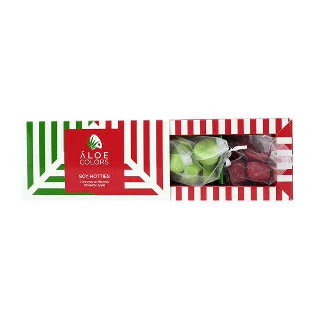 Aloe Colors Soy Hotties Christmas Sandalwood & Cinnamon Apple 14 Hotties