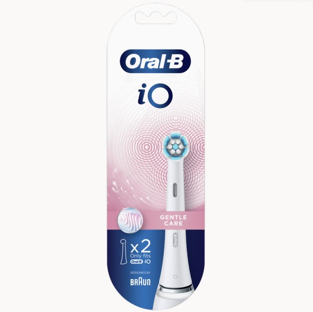 Oral-B iO Gentle Care White – Κεφαλές Βουρτσίσματος 2τμχ