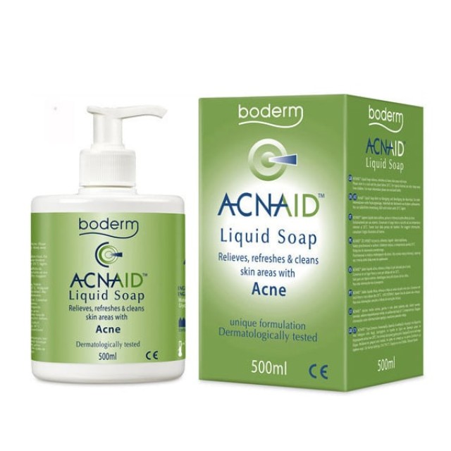 Boderm Acnaid Liquid Soap 500ml – Υγρό Σαπούνι Κατά της Ακμής