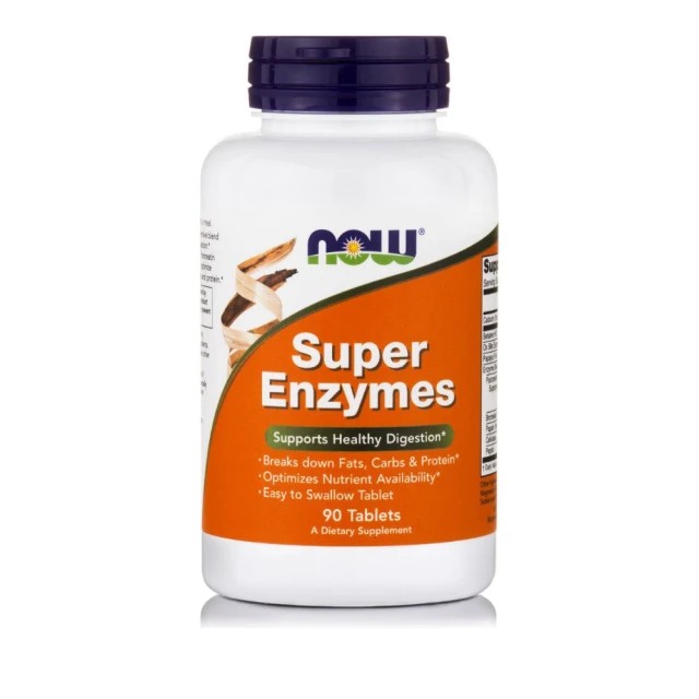 Now Foods Super Enzymes – 90 Ταμπλέτες