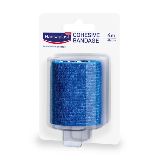 Hansaplast Cohesive Bandage 4m x 6cm 1τμχ. - Αυτοκόλλητος Επίδεσμος