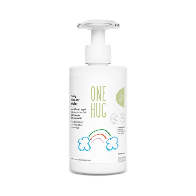 Vican One Hug Baby Micellar Water 300ml - Μικυλλιακό Nερό για Aπαλό Kαθαρισμό