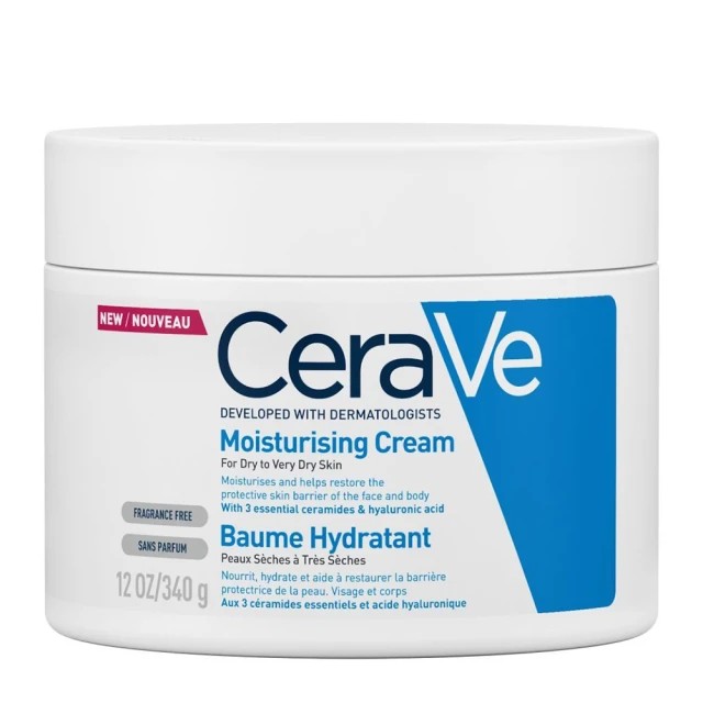 CeraVe Moisturizing Cream 340gr – Ενυδατική κρέμα Προσώπου/Σώματος για Ξηρό/Πολύ Ξηρό Δέρμα