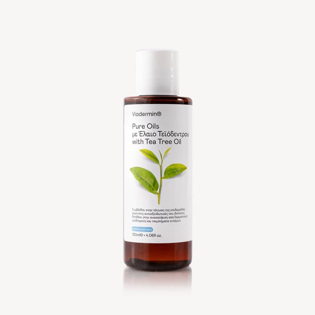 Viodermin Tea Tree Oil 120ml - Έλαιο Τεϊόδεντρου Ιδανικό για Τόνωση