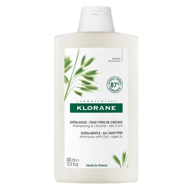 Klorane Shampoo with Oat Milk 400ml – Σαμπουάν με Βρώμη για Κάθε Τύπο Μαλλιών