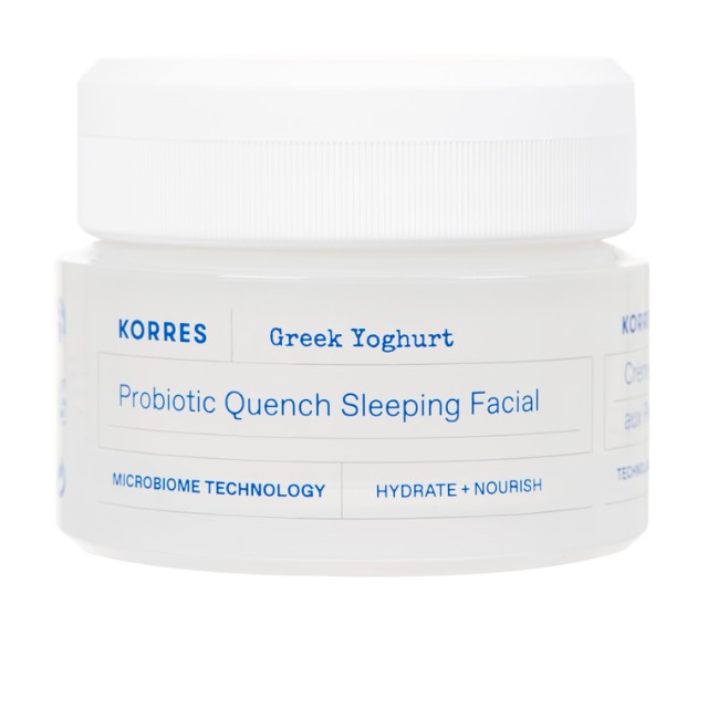 Korres Greek Yoghurt Probiotic Quench Sleeping Facial 40ml -  Κρέμα Νύχτας με Γιαούρτι για Αναπλήρωση & Θρέψη